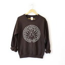 【送料無料】 Simply Sage Market レディース Tシャツ トップス Turkey Circle Sweatshirt Chocolate