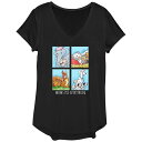 【送料無料】 ディズニー レディース Tシャツ トップス Disney's Moms Fix Everything Women's Graphic Tee Black(4)