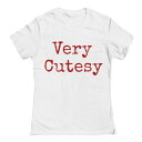 【送料無料】 アンブランデッド レディース Tシャツ トップス Junior's / Women's Very Cutese Type Graphic Tee White(4)