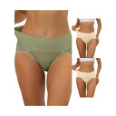 【送料無料】 アレグラ ケー レディース パンツ アンダーウェア 3 Packs Women's Hi-cut Ribbed High Waist Tummy ...