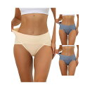【送料無料】 アレグラ ケー レディース パンツ アンダーウェア 3 Packs Women's Hi-cut Ribbed High Waist Tummy ...