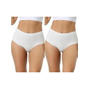 【送料無料】 アレグラ ケー レディース パンツ アンダーウェア 2 Packs Women's High Waisted Underwear Silky Br...