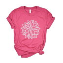 【送料無料】 Simply Sage Market レディース Tシャツ トップス Dahlia Short Sleeve Graphic Tee Raspberry(4)
