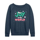 【送料無料】 ライセンス キャラクター レディース Tシャツ トップス Women's Peanuts Joy To The World Lightweight...