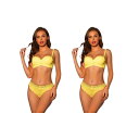 【送料無料】 アレグラ ケー レディース ブラジャー アンダーウェア 2 Packs Women's Lace Balconette Bra And Panty...