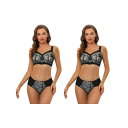 【送料無料】 アレグラ ケー レディース ブラジャー アンダーウェア 2 Packs Women's Lace Bra Sets Adjustable Wide...
