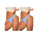 【送料無料】 アレグラ ケー レディース パンツ アンダーウェア 2 Packs Women's Low-waisted Satin Bikini Pantie...