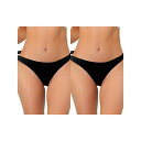【送料無料】 アレグラ ケー レディース パンツ アンダーウェア 2 Packs Women's Unlined Underwear Satin Invisib...