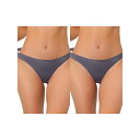 【送料無料】 アレグラ ケー レディース パンツ アンダーウェア 2 Packs Women's Unlined Underwear Satin Invisib...