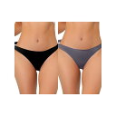 【送料無料】 アレグラ ケー レディース パンツ アンダーウェア 2 Packs Women's Unlined Underwear Satin Invisib...