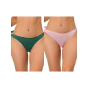 【送料無料】 アレグラ ケー レディース パンツ アンダーウェア 2 Packs Women's Unlined Underwear Satin Invisib...