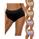【送料無料】 アレグラ ケー レディース パンツ アンダーウェア 5 Packs Women's Cotton Underwear High-rise Lace...