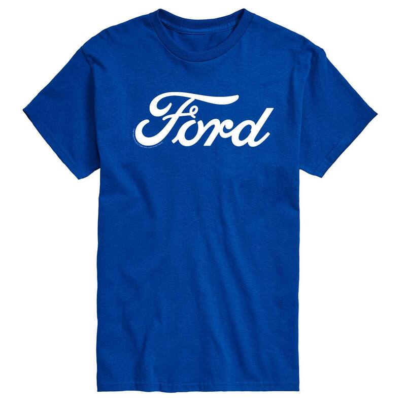 【送料無料】 ライセンス キャラクター メンズ Tシャツ トップス Men's Ford Logo Graphic Tee Blue