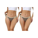 【送料無料】 アレグラ ケー レディース パンツ アンダーウェア 2 Packs Women's Underwear Low Waist Breathable ...