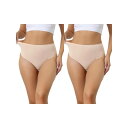 【送料無料】 アレグラ ケー レディース パンツ アンダーウェア 2 Packs Women's Hign Waist G-string Thongs Tumm...