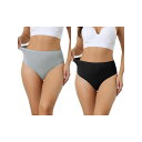 【送料無料】 アレグラ ケー レディース パンツ アンダーウェア 2 Packs Women's Hign Waist G-string Thongs Tumm...