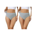 【送料無料】 アレグラ ケー レディース パンツ アンダーウェア 2 Packs Women's Hign Waist G-string Thongs Tumm...