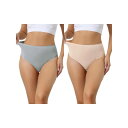 【送料無料】 アレグラ ケー レディース パンツ アンダーウェア 2 Packs Women's Hign Waist G-string Thongs Tumm...