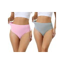 【送料無料】 アレグラ ケー レディース パンツ アンダーウェア 2 Packs Women's Hign Waist G-string Thongs Tumm...