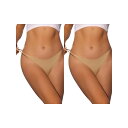 【送料無料】 アレグラ ケー レディース パンツ アンダーウェア 2 Packs Women's G-string Thongs Breathable Soft...