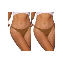 【送料無料】 アレグラ ケー レディース パンツ アンダーウェア 2 Packs Women's G-string Thongs Breathable Soft...