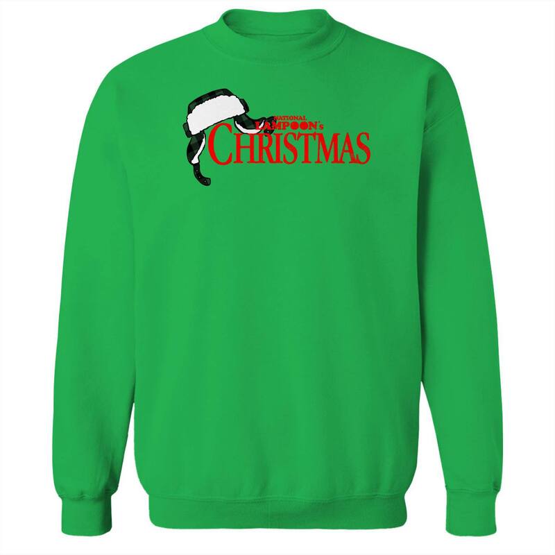 【送料無料】 ライセンス キャラクター メンズ Tシャツ トップス Men's National Lampoons Christmas Hat National Lampoon's Christmas Vacation Graphic Fleece Crew Sweatshirt Irish Green
