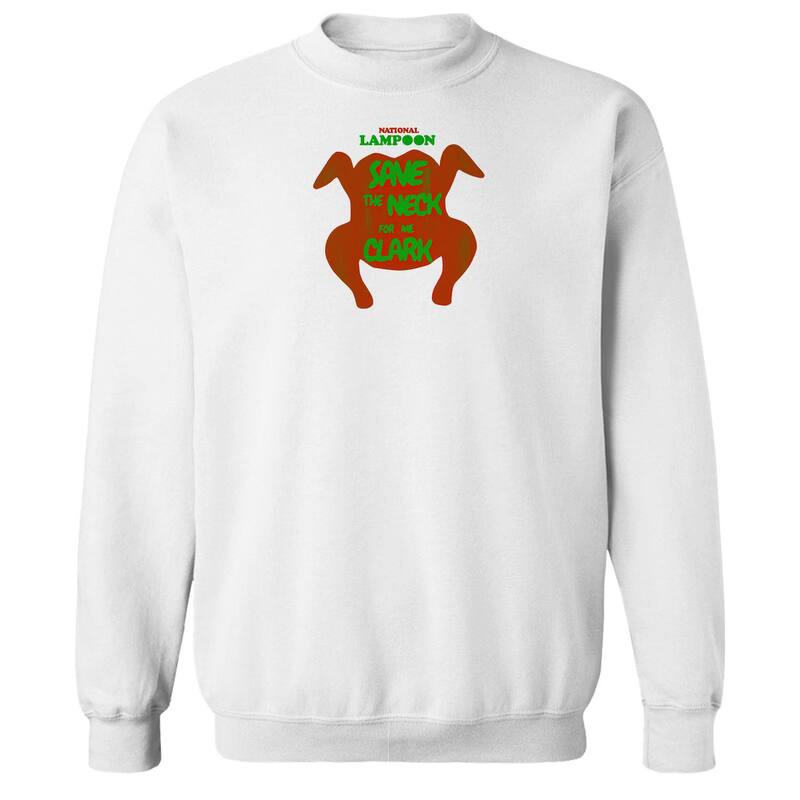 アニメキャラクター メンズ トップス Tシャツ スウェット フリース グラフィック Licensed Character Men 039 save the Neck For Me Clark Nationalampoon 039 s Christmas Vacation Graphic Fleece Crew Sweatshirt White ホワイト