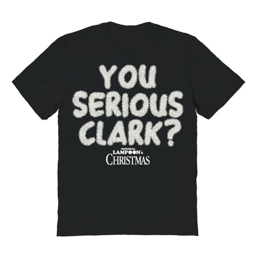 【送料無料】 ライセンス キャラクター メンズ Tシャツ トップス Men's You Serious Clark Text National Lampoon's Christmas Vacation Graphic Tee Black 【送料無料】 ライセンス キャラクター メンズ Tシャツ トップス Men's You Serious Clark Text National Lampoon's Christmas Vacation Graphic Tee Black
