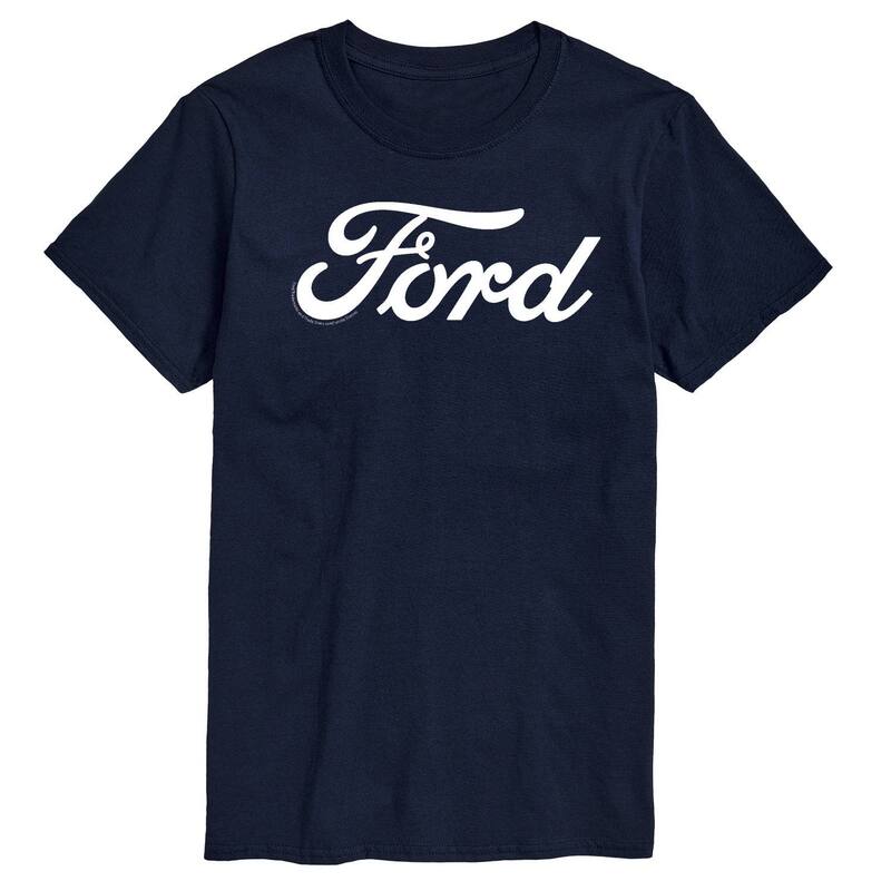 【送料無料】 ライセンス キャラクター メンズ Tシャツ トップス Big & Tall Ford Logo Graphic Tee Navy