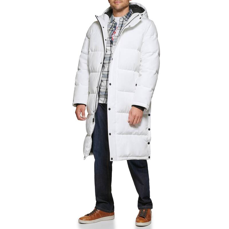 【送料無料】 リーバイス メンズ ジャケット・ブルゾン アウター Men's Levi'sR Oversized Long Quilted Parka Jacket White