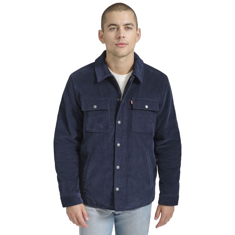 【送料無料】 リーバイス メンズ ジャケット・ブルゾン アウター Men's Levi'sR Corduroy Shacket Navy