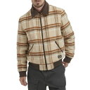 【送料無料】 リーバイス メンズ ジャケット・ブルゾン アウター Men's Levi'sR Wool Plaid Jacket Cream