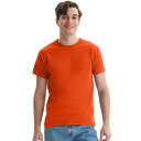 【送料無料】 ヘインズ メンズ シャツ トップス Men's HanesR Essentials 4-Pack Cotton T-Shirt Orange