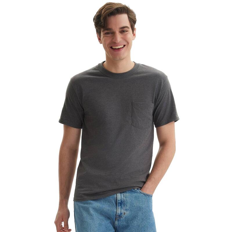 ̵ إ  T ȥåץ Men's HanesR Beefy-T 2-Pack Pocket T-Shirt C...