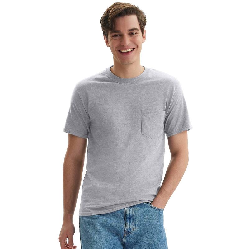 ̵ إ  T ȥåץ Men's HanesR Beefy-T 2-Pack Pocket T-Shirt L...