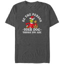 【送料無料】 ライセンス キャラクター メンズ Tシャツ トップス Men's Dr. Seuss Be The Person Your Dog Thinks You Are Graphic Tee Charcoal Heather