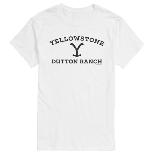【送料無料】 ライセンス キャラクター メンズ Tシャツ トップス Big & Tall Yellowstone Tee White 【送料無料】 ライセンス キャラクター メンズ Tシャツ トップス Big & Tall Yellowstone Tee White