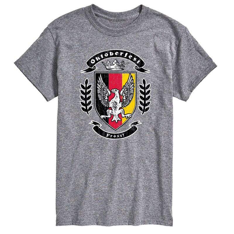 【送料無料】 ライセンス キャラクター メンズ Tシャツ トップス Big & Tall Oktoberfest Prost Graphic Tee Gray
