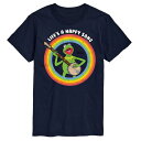 【送料無料】 ライセンス キャラクター メンズ Tシャツ トップス Disney's Men's The Muppets Lifes A Happy Song Tee Navy(4)