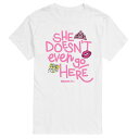 【送料無料】 ライセンス キャラクター メンズ Tシャツ トップス Men's Mean Girls She Doesn't Even Go Here Graphic Tee White