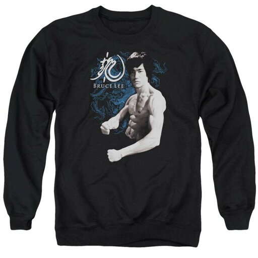 【送料無料】 ライセンス キャラクター メンズ ニット・セーター アウター Bruce Lee Dragon Stance Adult Crewneck Sweatshirt Black 【送料無料】 ライセンス キャラクター メンズ ニット・セーター アウター Bruce Lee Dragon Stance Adult Crewneck Sweatshirt Black