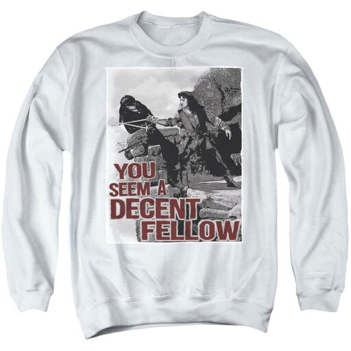 【送料無料】 ライセンス キャラクター メンズ ニット・セーター アウター Princess Bride Fellow Adult Crewneck Sweatshirt White 【送料無料】 ライセンス キャラクター メンズ ニット・セーター アウター Princess Bride Fellow Adult Crewneck Sweatshirt White
