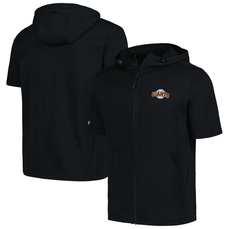 ReVida ŷԾŹ㤨̵֡ ٥륦  T ȥåץ Men's Levelwear Black San Francisco Giants Recruit Short Sleeve Full-Zip Hoodie Gnt BlackפβǤʤ23,480ߤˤʤޤ