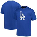 【送料無料】 プロファイル メンズ Tシャツ トップス Men's Profile Royal Los Angeles Dodgers Big & Tall Primary Logo T-Shirt Lad Blue