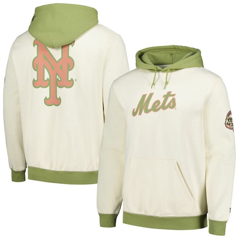 ̵ ˥塼  T ȥåץ Men's New Era Cream/Green New York Mets Col...