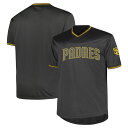 【送料無料】 プロファイル メンズ Tシャツ トップス Men's Profile Charcoal San Diego Padres Big & Tall Pop Fashion Jersey Pad Charco(4)