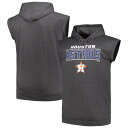 【送料無料】 プロファイル メンズ Tシャツ トップス Men's Profile Heather Charcoal Houston Astros Big & Tall Muscle Sleeveless Pullover Hoodie Ast Charco