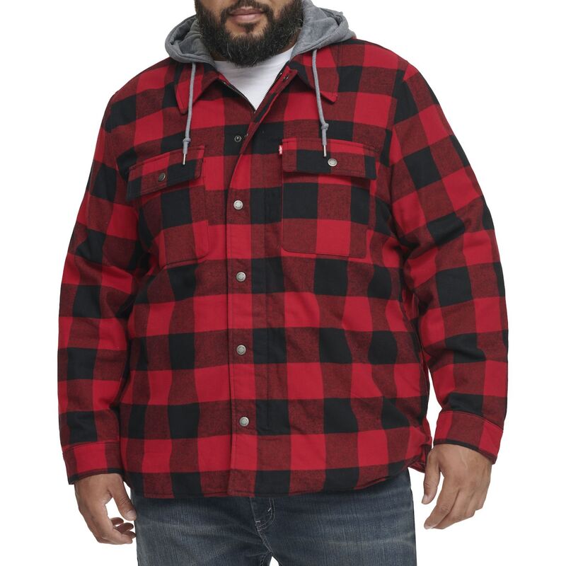 ̵ ꡼Х  㥱åȡ֥륾  Big & Tall Levi'sR Plaid High-Pile Fl...