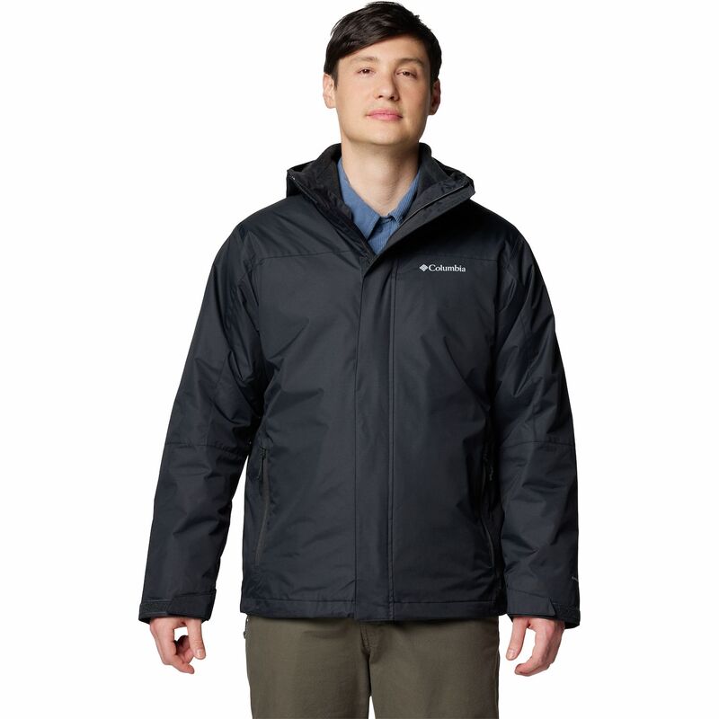 【送料無料】 コロンビア メンズ ジャケット・ブルゾン アウター Big & Tall Columbia Tunnel Falls II Heavyweight Interchange Hooded Jacket Black