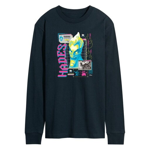 【送料無料】 ディズニー メンズ Tシャツ トップス Disney Villains Hercules Hades Men's Long Sleeve Graphic Tee Navy 【送料無料】 ディズニー メンズ Tシャツ トップス Disney Villains Hercules Hades Men's Long Sleeve Graphic Tee Navy